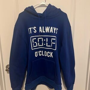 Blue Golf Hoodie Sweatshirt